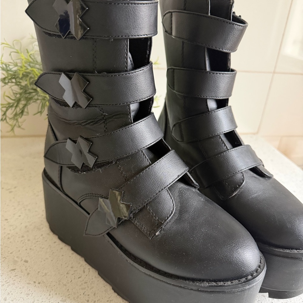 YRU Karmax Platform Women's Boots Size 8 - Picture 4 of 4